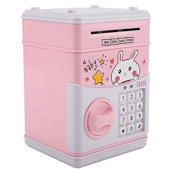Amazon.co.jp: Zerodis. 電子貯金箱 電子バンク 金庫型 4桁暗証