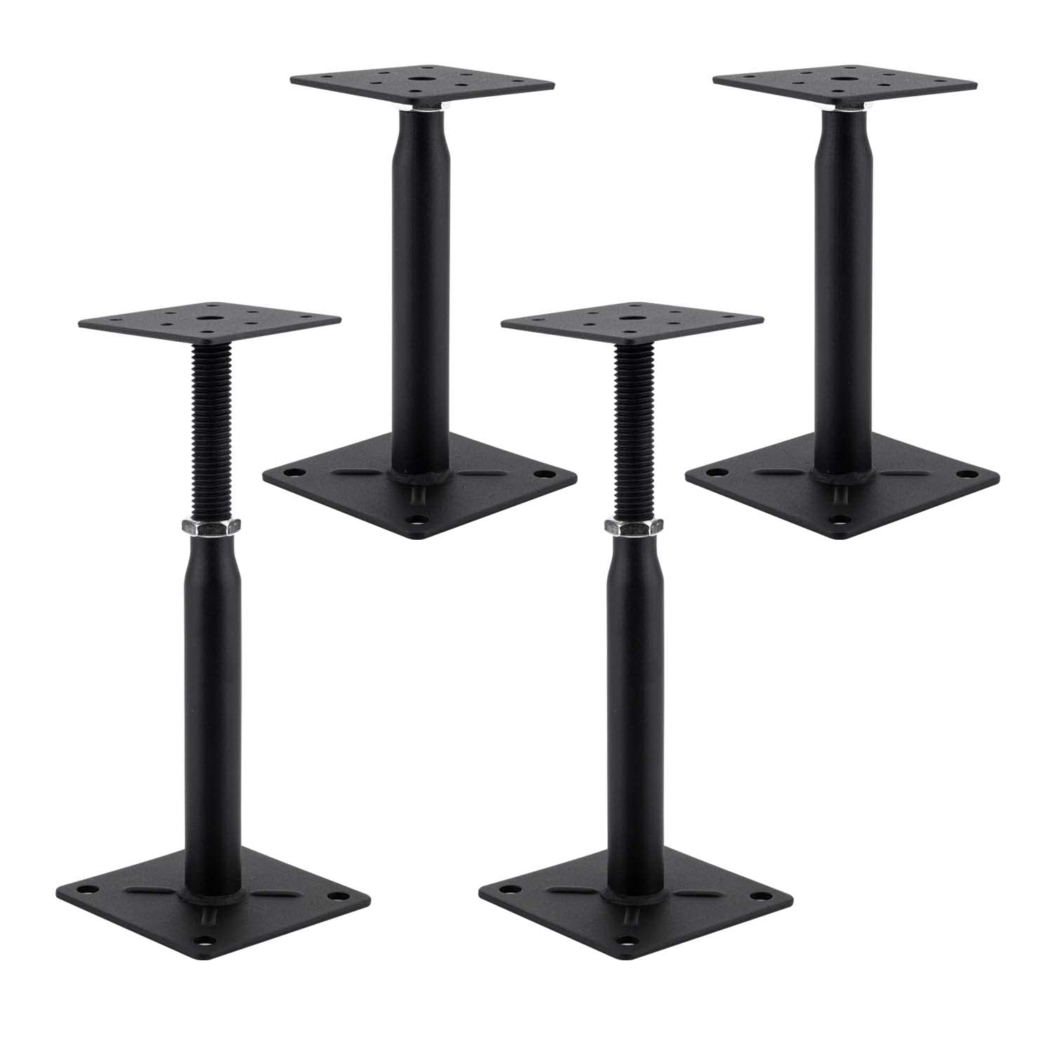4 Pack Adjustable Support Jack for The Floor,Floor Beam Leveler,RV Step Stabilizer,Mini Screw Jack- Post 7" to 10"