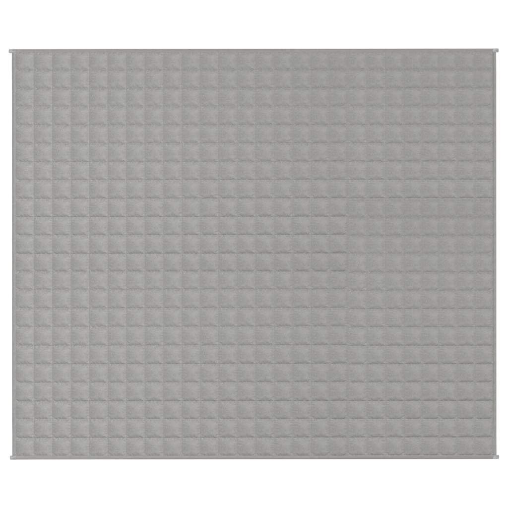 Coperta ponderata grigia, 220 x 260 cm, 11 kg, tessuto di cotone con imbottitura in perle di vetro, trapunta traspirante per camera da letto, soggiorno, camera degli ospiti, comoda coperta