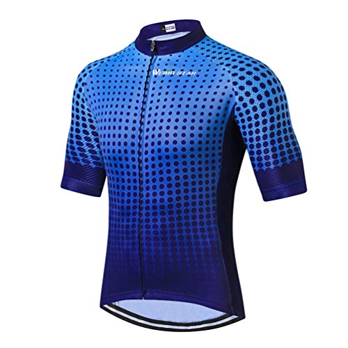 Men's Cycling Jersey Bike Jersey for Men Half Sleeve Biking Shirt Tops M