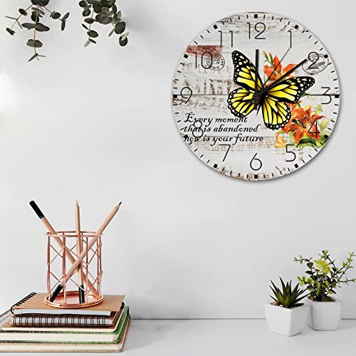 Horloge murale rustique en bois de qualité supérieure 38 cm - 4