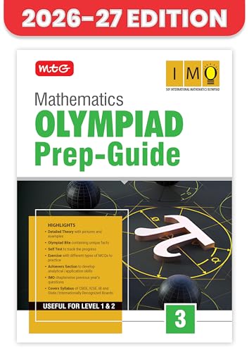Image of MTG Mathematics (IMO) Olympiad Prep Guide Class 3 | Detailed Theory, Exercise with Self Test For Practice | SOF Olympiad Books For Exam 2026-27 (Useful For Level-1 & 2)