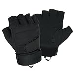 Seibertron S.O.L.A.G 1/2 Finger/Fingerless/Half Finger Multi-Function Sports Gloves Black L