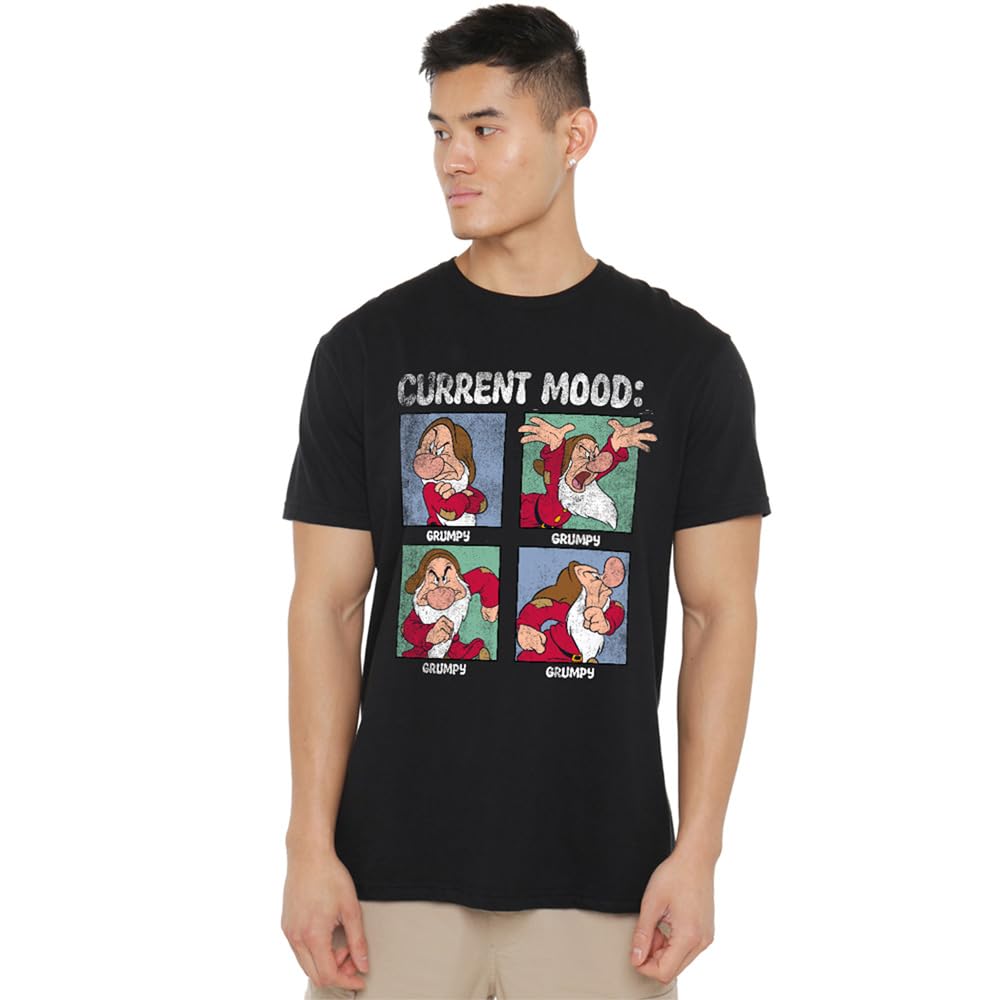 Disney - Snow White & The 7 Dwarfs - Grumpy Dad T-Shirt - Black - XL