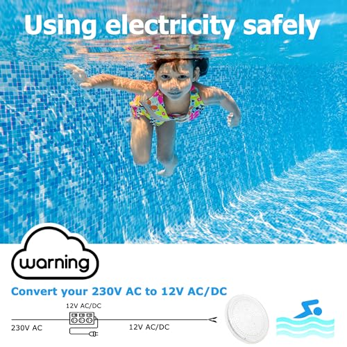 Foco piscina LED PAR56 RGB luz plana subacuática 12V 36W IP68 5