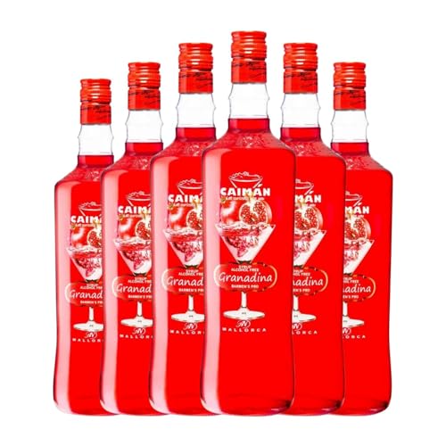Schnapp Antonio Nadal Caimán jarabe Granadina sin alcohol Botella Misil 1 L (Caja de 6 Botella Misil de 1 L)
