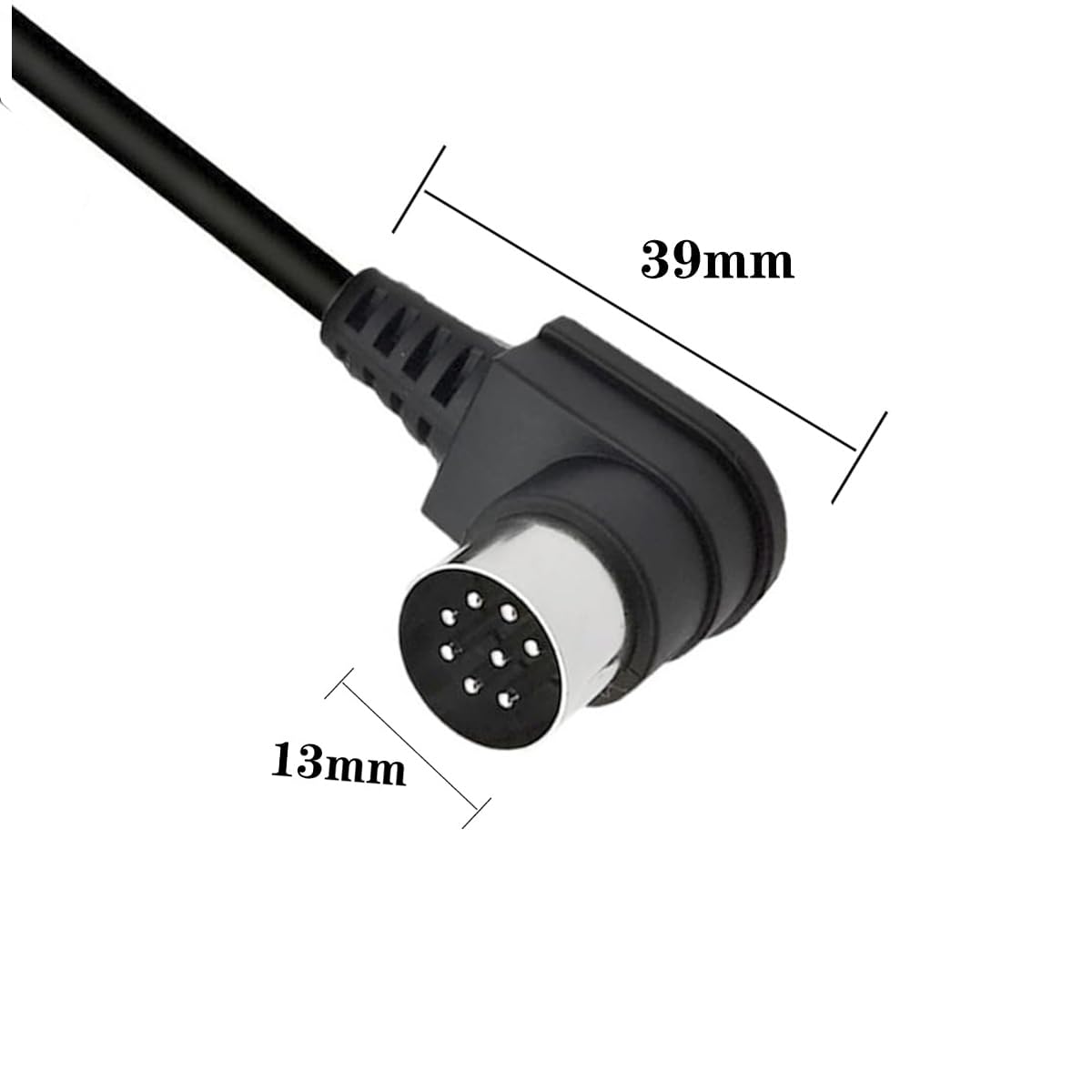 Podwójny 90Degree duży 8-pinowy wtyk DIN do męskiego głośnika kabel audio, 2 x 90 Degree Din 8-pinowy przedłużacz do Bang i Olufsen B&O PowerLink BeoLab 5 m