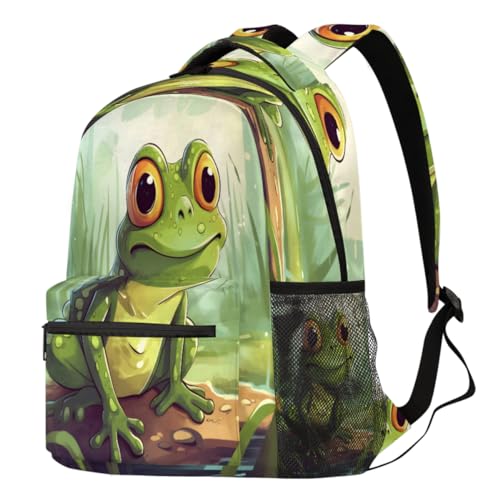Sac à dos grenouille grand format pour l'école et les sorties décontractées en famille