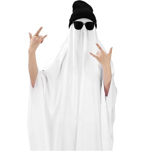 1 Pcs Halloween Adult Hip Hop Ghost Costume Set White