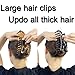 ACCGLORY Large Hair Clips for Thick Hair Plastic Big Claw Clips Updo Hair Styling Accessories for Women Strong Hold Jumbo Hair Jaw Clips(Arc-Black+Brownish)