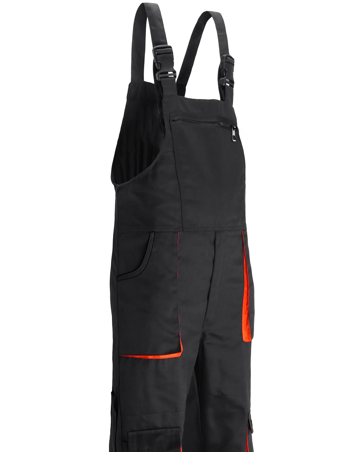 Yukirtiq Bib Overall Heren Tuinbroek Schilders Werk Draag Werkkleding Ademende Broek Overalls (Zwart, M