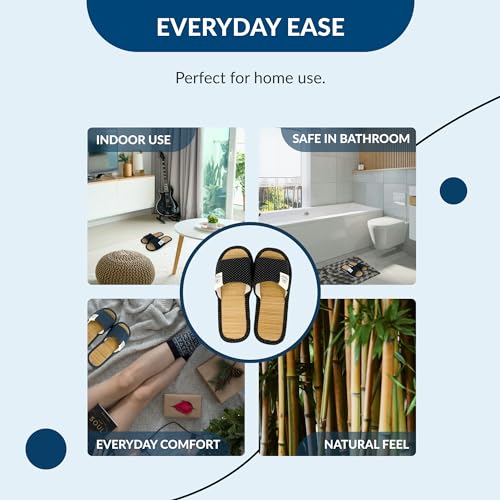 Zenley - Japanese Bamboo House Slippers for Women and Men Indoor - Organic Soft Cotton Fabric for Ultimate Comfort4