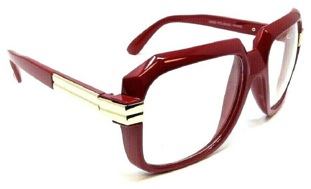 Dweebzilla Gazelle Emcee Oversized Square Sunglasses w/Clear Lenses