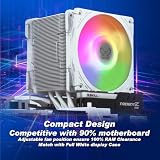 Scythe Mugen 6 CPU Air Cooler, Intel LGA1700, LGA1151, AMD AM5/AM4/Ryzen 120 mm, Singel Tower, aluminiowa górna pokrywa (Mugen 6 White ARGB)