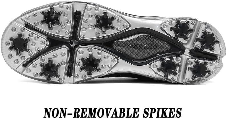 ULTIANT Men's Golf Shoes Fixed Nailless Sole Lightweight Breathable Spikeless Outdoor Footwear Size7.5-13 - Image 7