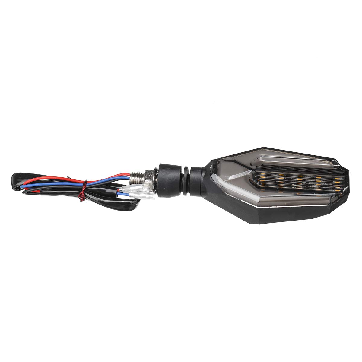 12 V motocykl 30 LED bursztynowe światła kierunkowskazowe DRL światło do jazdy dziennej uniwersalna – niebieski + żółty