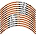 Autocollants De Roue De Rayures De Jante De Moto 12 Bandes Ruban De Jante Double Face Avant Arrière pour Kawasaki pour ER-6N ER6N (Color : 5)