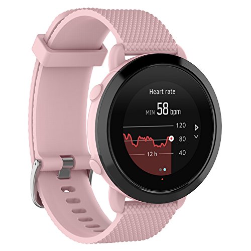 BoLuo Correa para Suunto 3 Fitness,Bandas Correa Repuesto,Correas Reloj,Silicona Reloj Recambio Brazalete Correa Repuesto Strap Wristband para Suunto 3/Suunto 3 Fitness Watch Accessories (Rosa, S)