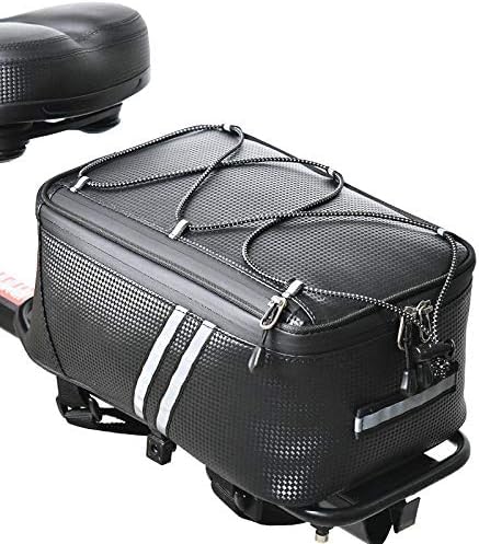 バイクラックバッグ 撥水 サイクリング バイクリアシートバッグ バイクトランクカーゴパック ロードバイク キャリアバッグ 電動自転車 自転車