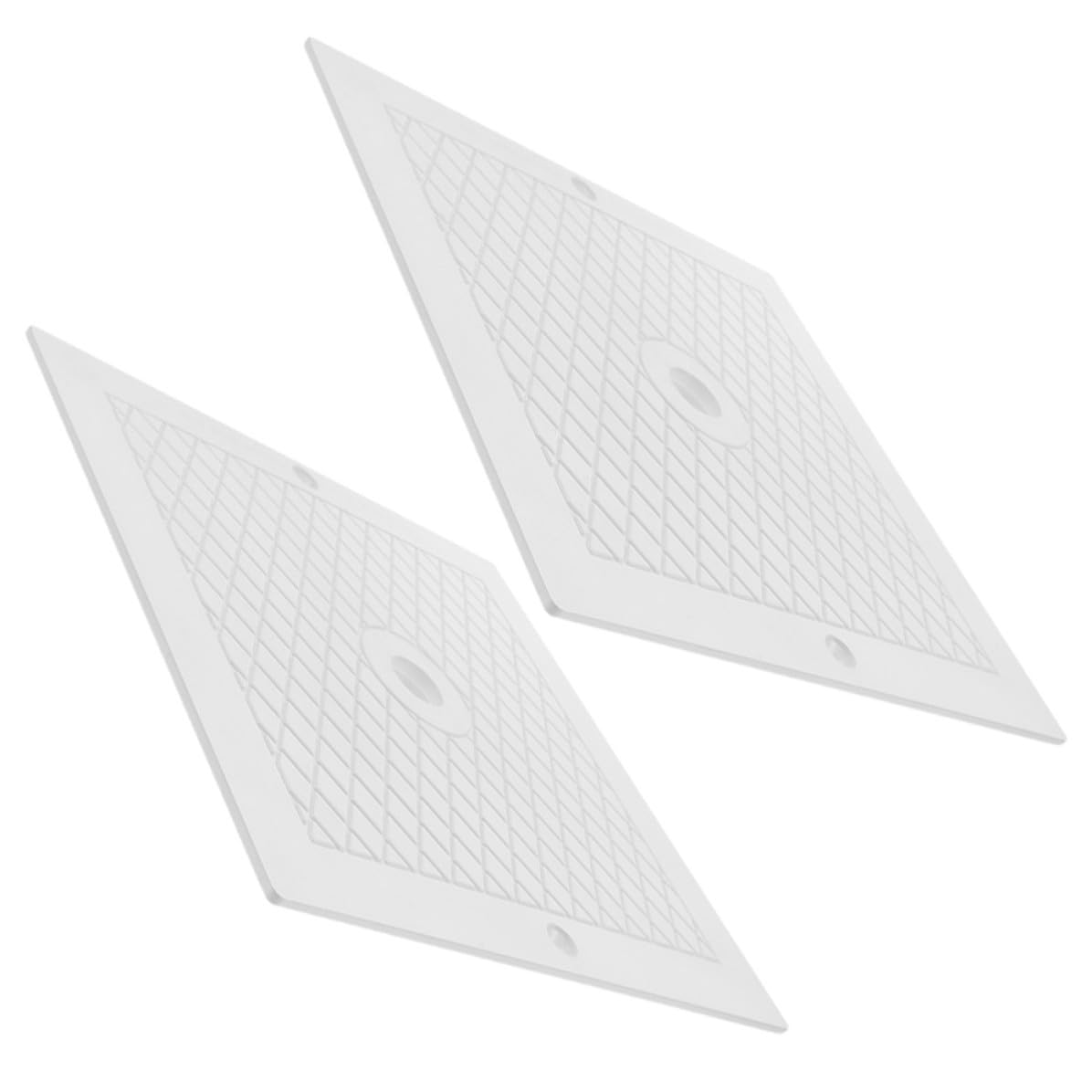 Lot de 2 Couvercles pour Écumoire de Piscine en PP Blanc 10x10 Pouces, Accessoire de Rechange Fiable pour Entretien et Protection Les Débris