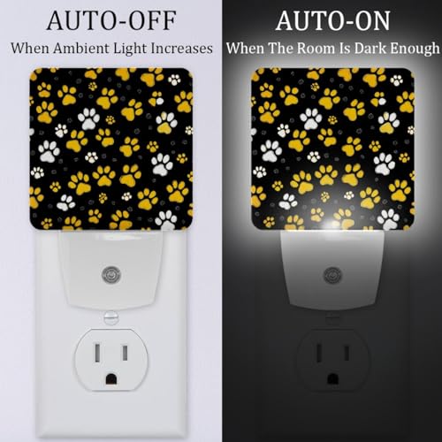 Noche luces LED enchufe 2 piezas, sensor crepuscular miniatura 2