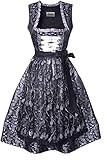 Rock-Länge: 60 cm Midi Dirndl aus Exklusiver Kollektion von Lukas inkl. Spitzenschürze (40)