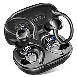 イヤホン bluetooth ワイヤレスイヤホン 耳掛け ぶるーとゅーす イヤフォン 最大50時間再生 Bluetooth 5.4 瞬時接続 Hi-Fi音質 AAC対応【2025年 ENCノイズキャンセリング】快適装着感 ランニング スポーツ IPX7防水 LEDディスプレイ Type-C充電 通学/通勤/WEB会議 適用 iPhone/Android