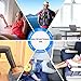 HOMCA Inflatable Travel Foot Rest Pillow, Adjustable Height Leg Pillow，Fast Inflating Airplane Bed for Toddlers，Footrest Pillow for Office, Airplane，Train，Cars，Home