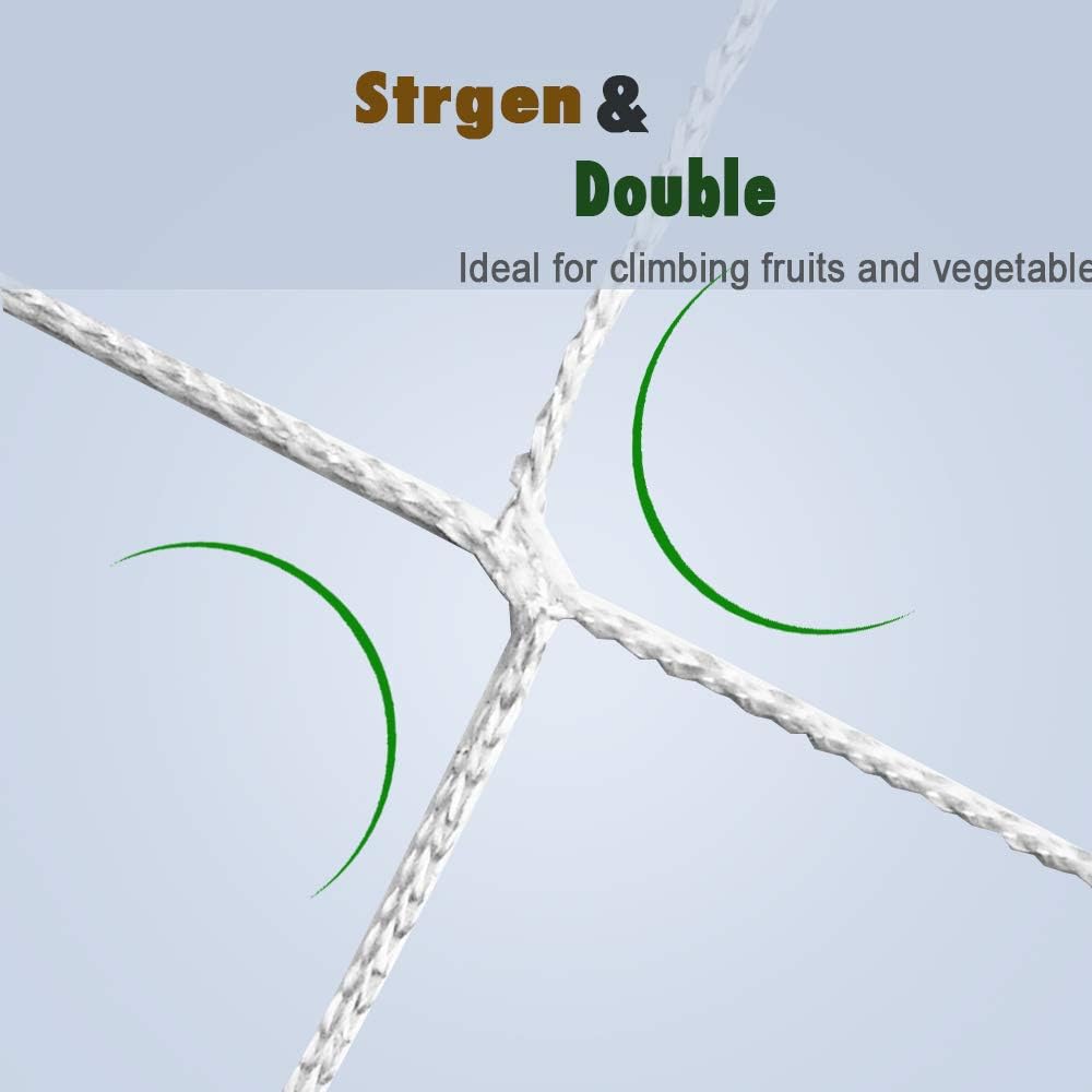 EACHON Plant Climbing Trellis Netting, 3 Pack 5x30ft Heavy Duty Trellis Net for Gardening Plant, Polyester Flexible String Growing Net