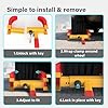 ViVo © Heavy Duty Wheel Clamp Lock Cars Trailer Caravan Security Anti Theft Car Locking Claw New Pro DIY Van Caravan Motorhome #3