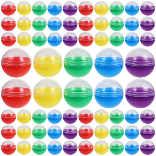 Capsules rondes en plastique faciles à ouvrir pour organiser une tombola et des jeux d'anniversaire