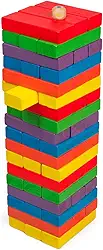Jogo Caiu Perdeu Torre De Madeira Equilíbrio Brinquedo Pais & Filhos