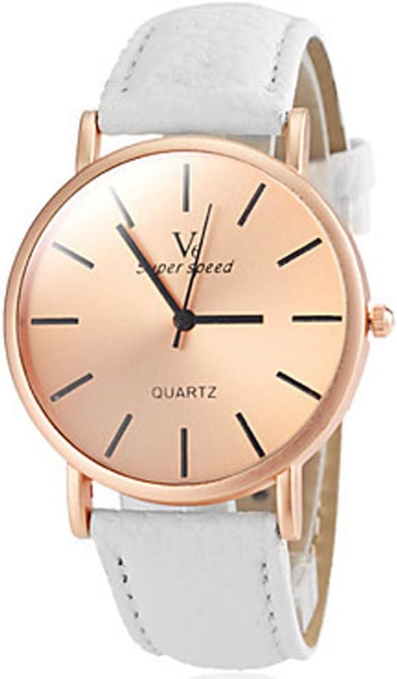 Unisex Less is More Simple Style Bronze Round Wrist Watch
