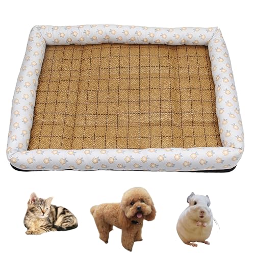 TYMONT Cat Cooling Mat, Pet Cooling Mat Cat Dog Cushion Pad Summer Cool Down Comfortable Soft for Pets Washable & Easy Clean No Water or Electricity Needed(Light Gray,X)