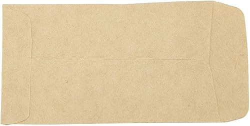 Miniatura 5 de Paquete de 100 bolsas de papel kraft de 6 x 11 pulgadas para almacenamiento de semillas, sobres en blanco, bolsas de papel para semillas para uso en