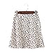 Produktbild JBVG Sommerrock Für Damen Rock Asymmetrische Rüschen mit hoher Taille druckte Nette beiläufige Minirock Das Material Ist Atmungsaktiv Und Kühl (Color : Red, Size : S)