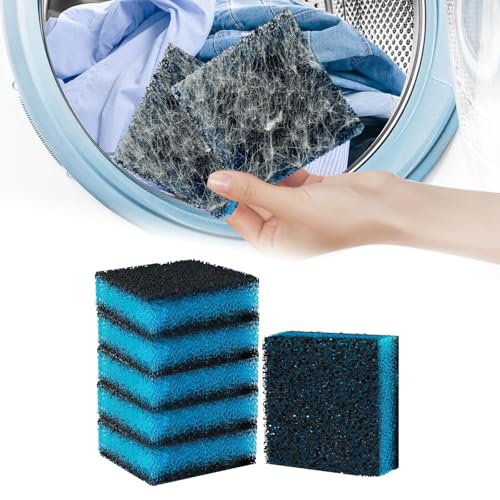 Rimotedeso 6 Unidades quitapelos para Mascotas para Lavadora, Bolas quitapelusas para Lavadora, 3 Capas de carbón de bambú y carbón Activado, Reutilizables, para una Ropa más Limpia y Acuario,