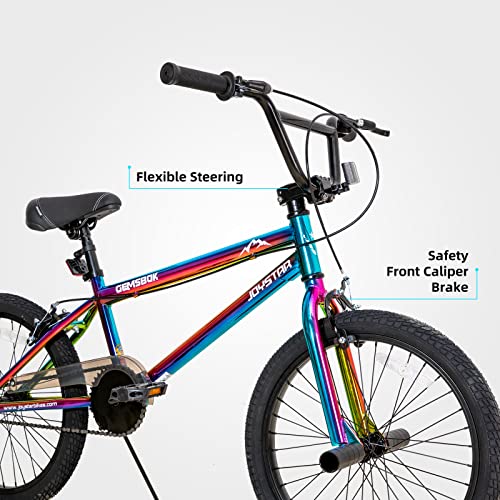 Joystar Gemsbok 20 Inch Kids Bike Freestyle Bmx Style For 7-13 Boys Girls Bikes 20 In Wheels Children Kids' Bicycles Dual Hand Brakes Steel Frame Oil Slick #TOP2