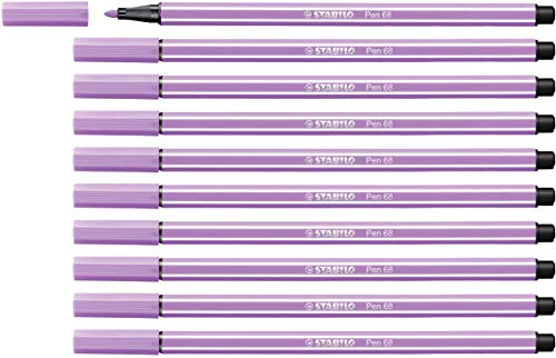 STABILO - Premium-Filzstift - Pen 68-10er Pack - flieder