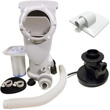 Summer Waves SFX1000/SFX1500+ Filtration Pump with Vacuum Adapter | 1000 GPH Pool Filter Pump with Vacuum Adapter
