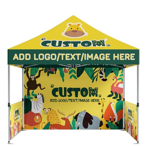 Custom Canopy 10x10 with Logo Personalized Outdoor pop up...