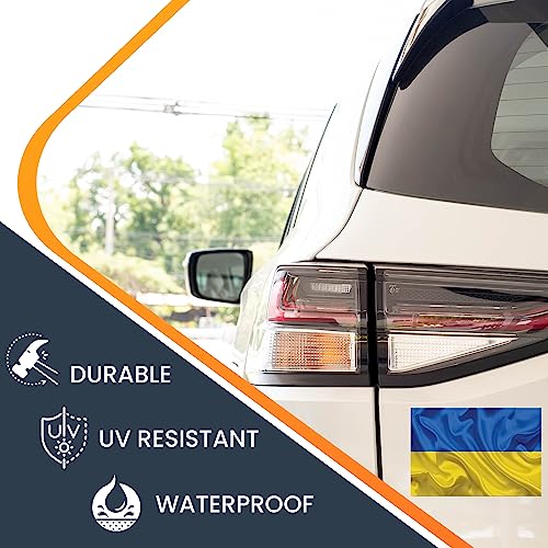Image of Magnet Me Up Waving Ukraine Ukrainian Flag Magnet Decal, 4x6 Inches, Heavy Duty Automotive Magnet for Car Truck SUV