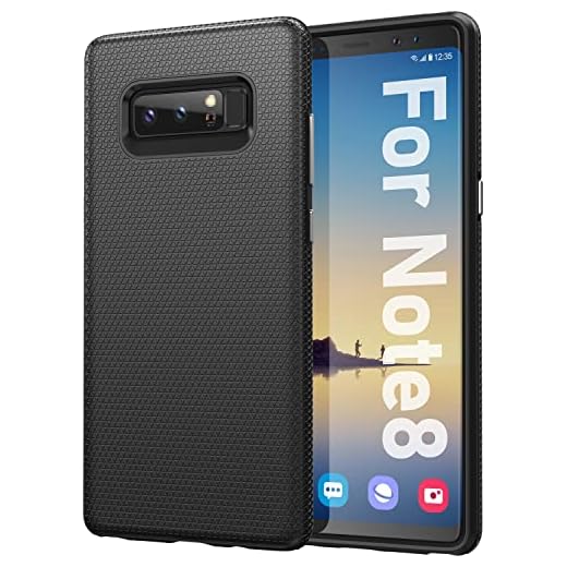 Rayboen for Samsung Galaxy Note 8 Case, Dual Defender Durable Designed Shockproof Anti-Scratch Phone Case, Dual Layer Heavy Duty Protection Cover for Samsung Galaxy Note 8, Black