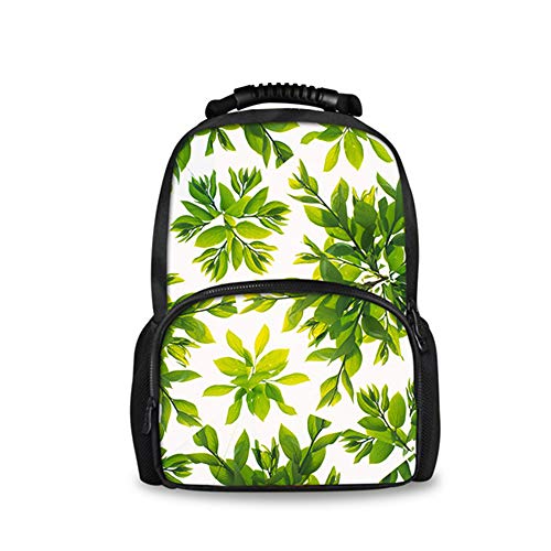 Fhdc Mochila De Hombro Lona Mujer Moda Colorido 3D Flor Rosa Libro Estudiante Mochilas