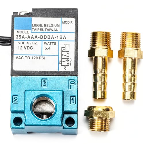 Espusta 3 Port Electronic Boost Controller 3 Port Boost Control Solenoid Valve 12V-DC 5.4W 35A-AAA-DDBA-1BA