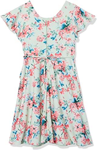 Speechless Girls' Ruffled Flutter Sleeve Dress2
