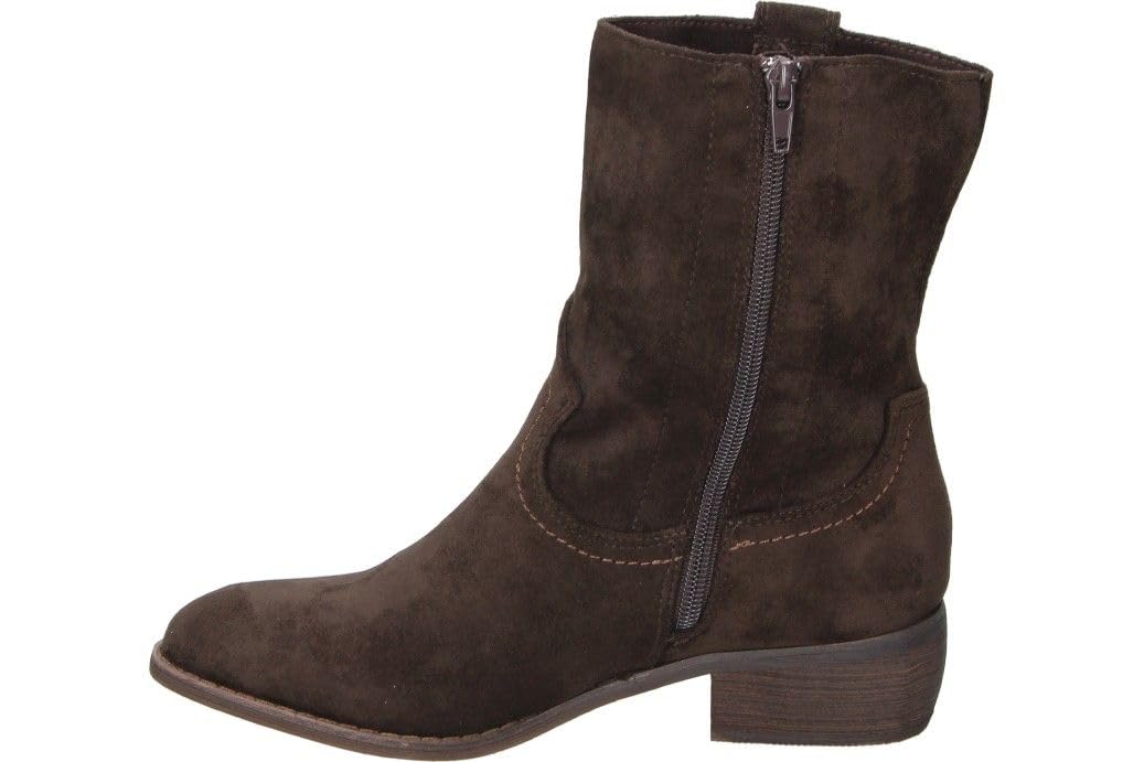 Buonarotti | Botines Camperos Mujer – Botines Planos – Botín Cowboy con Cremallera Lateral – Estilosos – Cómodos y Versátiles – Moda – Modelo 2A-1496