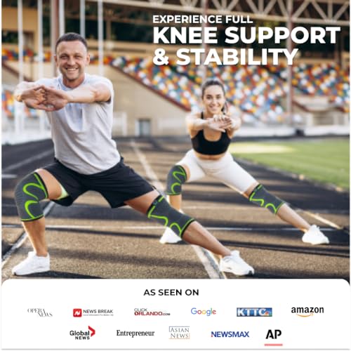 image for Modvel Compression Knee Brace for Women & Men, 2-Pack Knee Brace for R