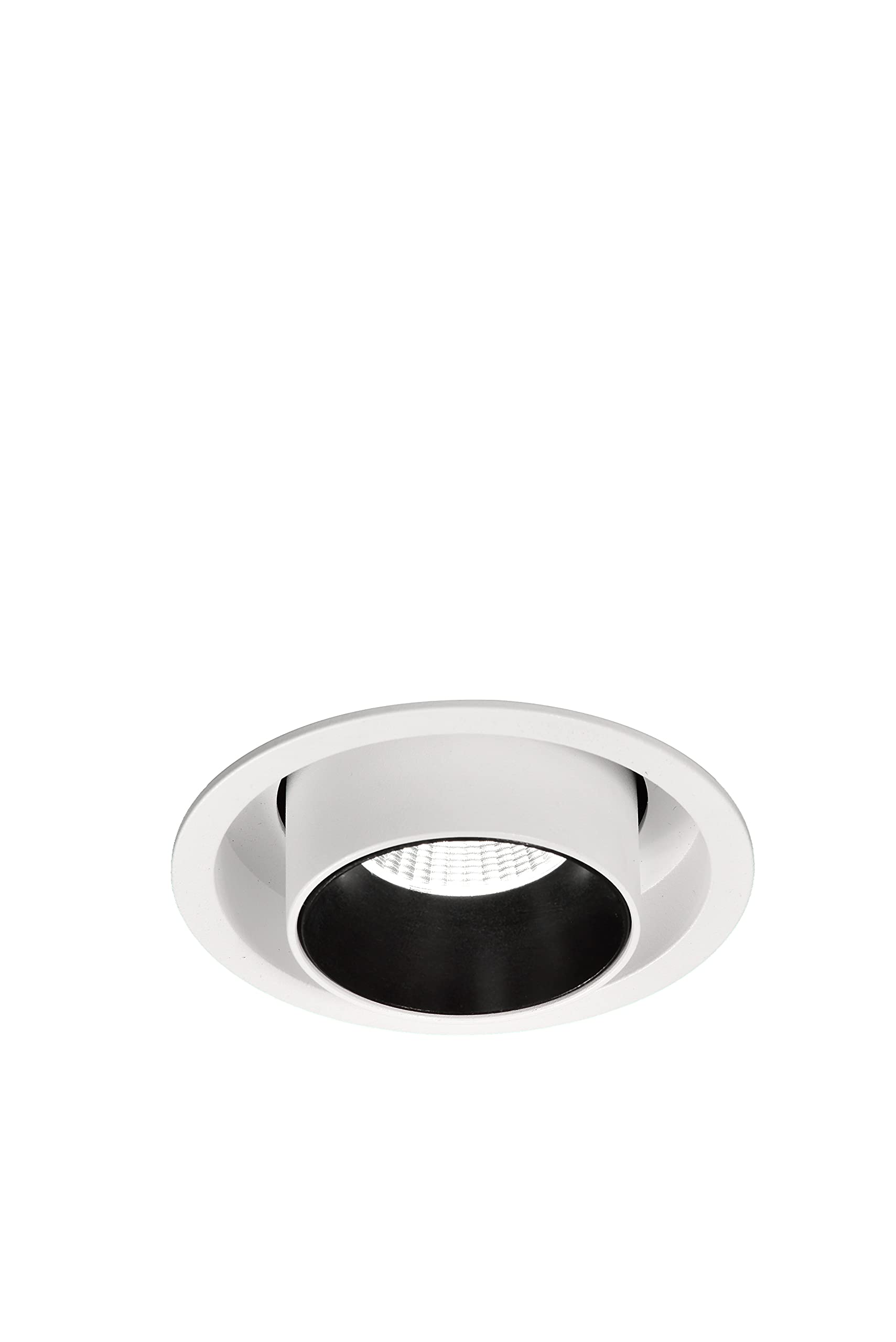 Mantra Iluminación. Modelo GARDA. Empotrable orientable circular de 8,4 cm de diámetro fabricado en aluminio y ABS acabado en color blanco mate y negro