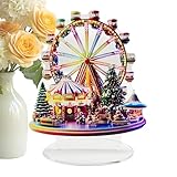 Weihnachts Riesenrad Dekoration, Acryl Riesenrad Ornamente, Weihnachts Ornament 2D Desktop Riesenrads, Weihnachtsbaum Dekoration Für Tisch Bücherregal